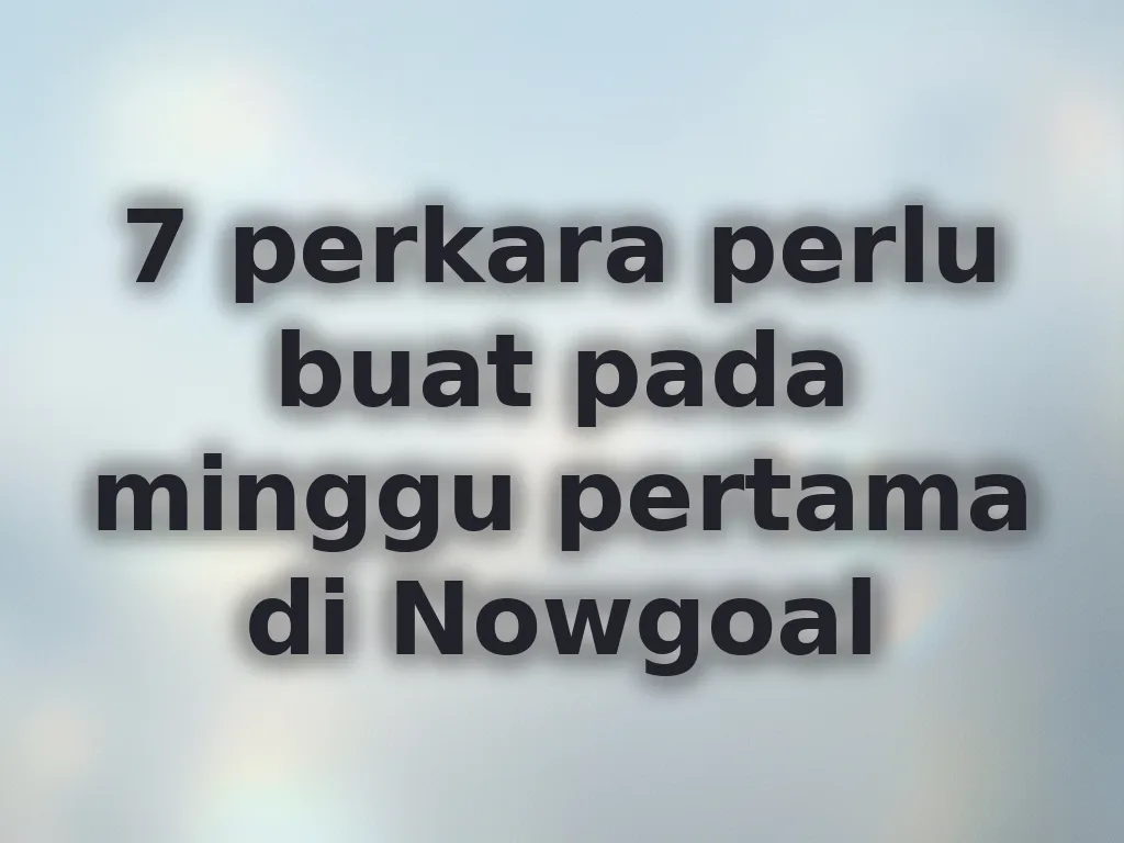 Panduan pemain baru